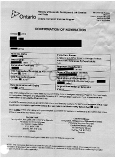 【加拿大】恭喜J女士获加拿大安省提名！